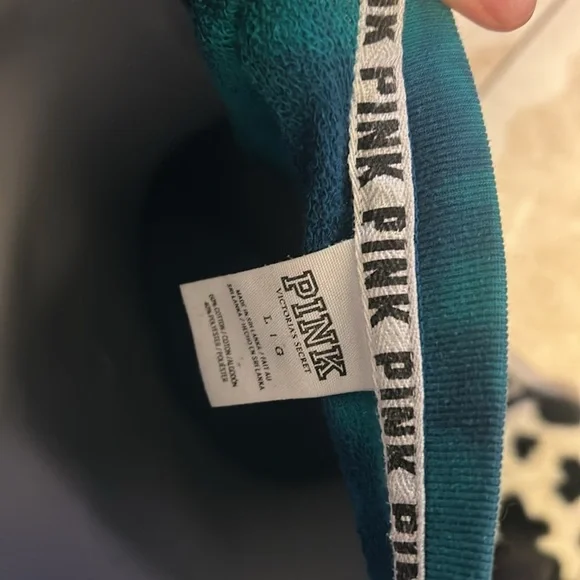 Teal Tie-Dye Long Sleeve Shirt with Dog Logo - Picture 5 of 5